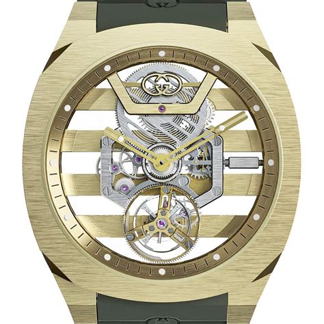 gucci 25 h|gucci 25h skeleton tourbillon.